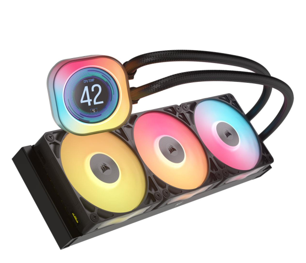CORSAIR iCUE LINK TITAN 360 RX LCD 3x120mm - 1286806 - zdjęcie 2
